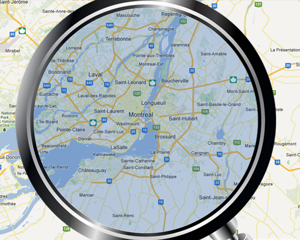 Régions désservies